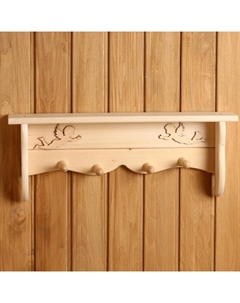 Полка-вешалка «Уют-Ангелы» 55×22×8см Добропаровъ