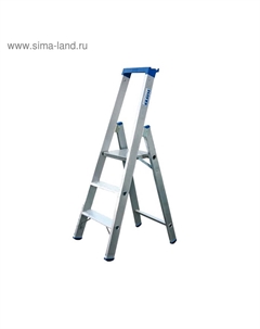 Стремянка STABILO, односторонняя, высокая оградительная дуга с полкой, 3 ступени Krause