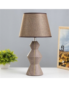 Настольная лампа "Арабель" E14 40Вт коричневый 23х23х42 см Risalux