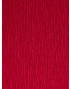 Бумага для упаковки и поделок, гофрированная, красная, вишневая, однотонная, двусторонняя, рулон 1 шт., 0,5 х 2,5 м Cartotecnica rossi