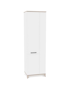 Шкаф для одежды Aurelio 12, 600×455×2057 мм, цвет белый/блеквуд сатиновый Глазов