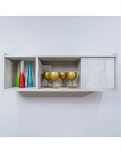 Полка настенная «Флекс 11», 900×250×300 мм, цвет дуб шавиниган Глазов