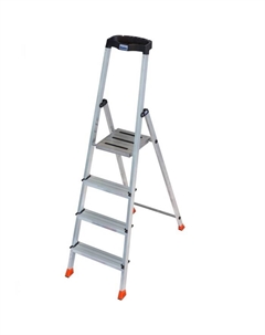 Стремянка SAFETY 4, алюминиевая, 4 ступени Krause