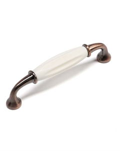 Ручка-скоба RSC012, пластик, м/о 128 мм, цвет медь, 4 шт. Cappio