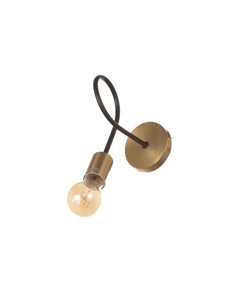 Бра «Узел», 1×40 Вт, Е27, черный/латунь Bayerlux