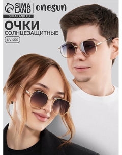 Очки солнцезащитные uv 400, дужка 12.8 см, ширина 12.8 см, линза 4.6×5.4 см Onesun