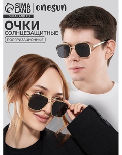 Очки солнцезащитные поляризационные, дужка 13.5 см, ширина 12.8 см, линза 5×5.6 см Onesun