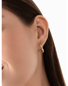 Клипсы для ушей «Тренд» кольцо переплетение, цвет золото Qf