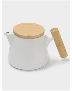 Чайник заварочный, с ситом, 750 л, керамика, белый Magistro