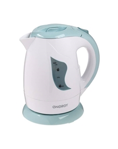 Чайник электрический ENERGY E-209, пластик, 1 л, 850 Вт, бело-голубой Energy
