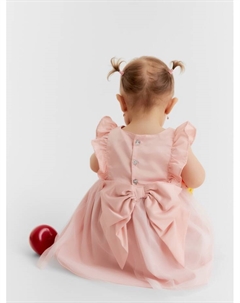 Платье для девочки «», рост 80-86 см, персиковое Крошка я