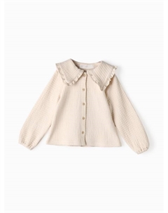 Рубашка для девочки, размер 36 (134-140 см), цвет молочный Kaftan