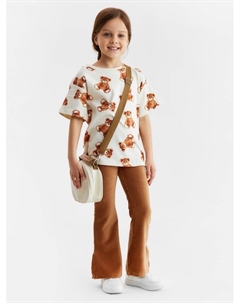 Брюки детские вельветовые, размер 34 (122-128 см), коричневые Kaftan