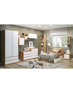 Комод для хранения «. Мадера», 4 ящика, 800×420×1000 мм, цвет дуб крафт золотой/белый Клик мебель