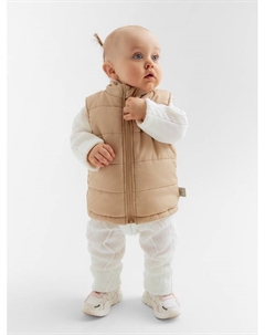 Жилет утепленный «», рост 80-86 см, бежевый Крошка я