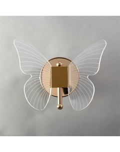 Бра «Бабочка» LED 12 Вт 3000К золото 23×17.5×11 см Bayerlux
