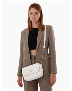 Сумка женская мессенджер на магните, 19×5×14 см, белая Richet