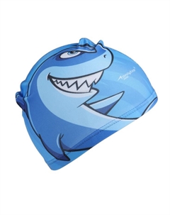 Шапочка для плавания детская Swim «Акула», тканевая, обхват 46-52 см, МИКС Onlytop