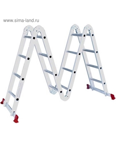 Стремянка-трансформер CORDA, шарнирная, четырехсекционная, 4 ступени Krause