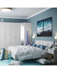 Кровать Sherlock 44, 1200 × 2000 мм, без основания, цвет ясень анкор светлый Глазов