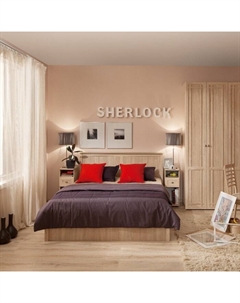 Кровать с подъёмным механизмом Sherlock 43.2, 1400 × 2000 мм, цвет дуб сонома Глазов