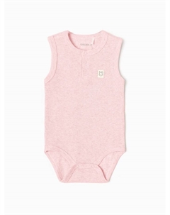 Боди без рукавов Melange, рост 62-68, розовое Крошка я