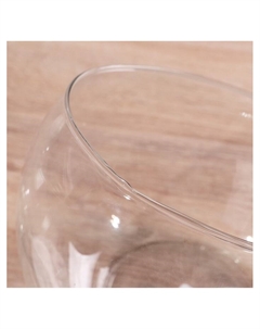 Ваза «Анабель», шаровая с косым резом, 1.5 л, 19×14.5 см, стекло, МИКС прозрачная Evis