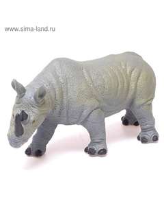 Фигурка животного «Белый носорог», длина 28 см Зоомир