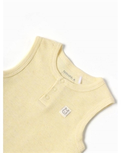Боди без рукавов Melange, рост 62-68, жёлтое Крошка я