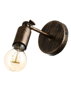 Бра«Миява» 1×40 Вт Е27 черный с золотой патиной 9×10×13 см Bayerlux