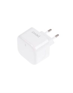 Сетевое зарядное устройство PERO TC10, USB, USB-C, 3.1 А, быстрая зарядка, белое Pero