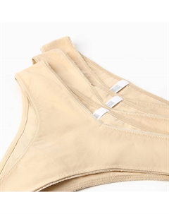 Набор женских трусов бразилиана (3шт), цвет обжаренный миндаль, размер 50 (XL) Mark formelle