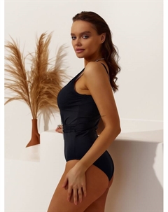 Купальник женский слитный с резинкой на талии, размер 38, чёрный Passion