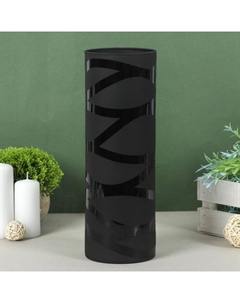 Ваза «Валентайн-лабиринт», 2.3 л, h=30 см, стекло, чёрная Evis