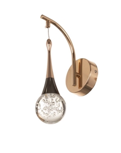 Бра «Легия», LED, 5 Вт, 3000К, чёрно-золотой, 10×19.5×31 см Bayerlux