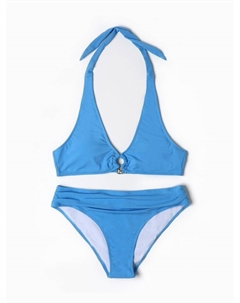 Купальник раздельный с кольцом женский, размер 44, голубой Passion