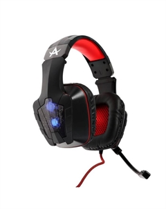 Наушники Qumo Arsenal, игровые, микрофон, USB, 2м, подсветка, чёрные