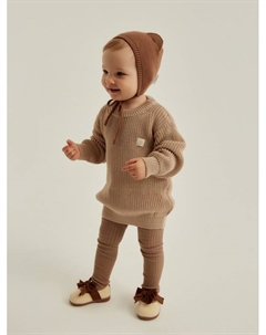 Легинсы SL HOME, рост 80-86 см, кофейные Sima-land home