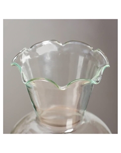Ваза «Антерра», волнистый край, 1.6 л, 22×12.5 см, стекло, прозрачная Evis