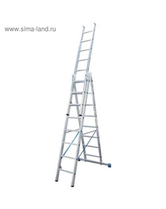 Лестница STABILO, трехсекционная, с траверсой, с доп. функцией, 8 ступеней Krause