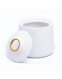 Пепельница для дома «Стиль», для сигарет и стиков, 11×10 см, d=2.2 см, керамика, белая Сима-ленд