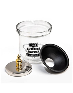 Пепельница для дома бездымная «Настоящий мужчина», для сигарет и стиков, 9.7×12.5 см Сима-ленд