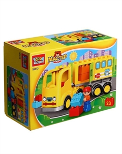 Конструктор «Грузовик», большие кубики, 23 детали Город мастеров