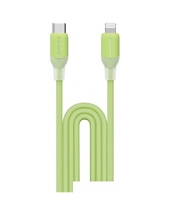 Кабель DL53G 1-Link Flow LC USB Type-C - Lightning (1.2 м, зеленый) Momax