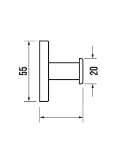 Крючок для ванны E1405-1 Ekko