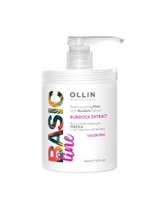 Маска для волос Basic Line Восстанавливающая с экстрактом репейника Ollin professional