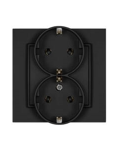 Розетка Karlik Schuko 12MGP-2s 2X2P