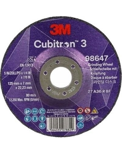 Шлифовальный круг 3M Cubitron III T27 125x7.0x22мм / 98647 3m