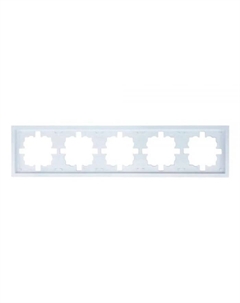 Рамка Zima 5-местн белый 704-0200-150 Lezard