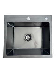 Мойка кухонная из нержавейки BLANTEK LS-5044B Nano black + 500B40B Blantek
